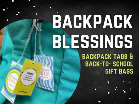 Backpack Blessings: Backpack Tags + Back-to-School Gift Bags – Deeper KidMin