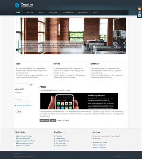 Creative Responsive Theme | Drupal.org