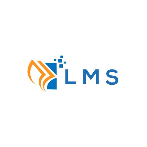 LMS credit repair accounting logo design on WHITE background. LMS ...