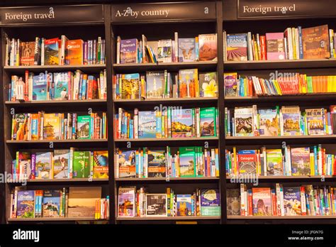 Bookshop display of travel guide books hi-res stock photography and ...