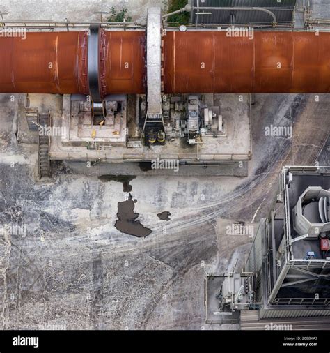 Building of cement factory Stock Photo - Alamy