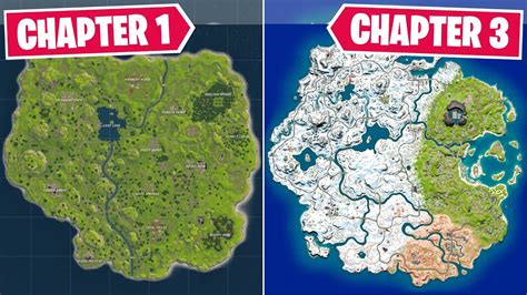 Evolution of The Entire Fortnite Map! (Chapter 1 - Chapter 3) - YouTube