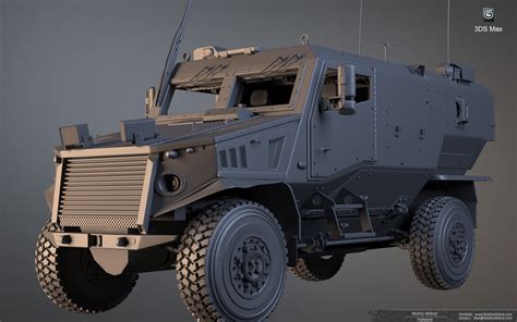 Foxhound vehicle - Portfolio piece — polycount