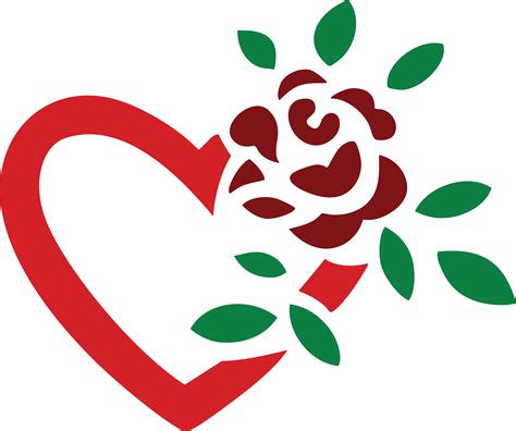 Heart And Rose Clipart | Free download on ClipArtMag