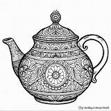 Teapot Coloring Pages  Free & Printable sketch template
