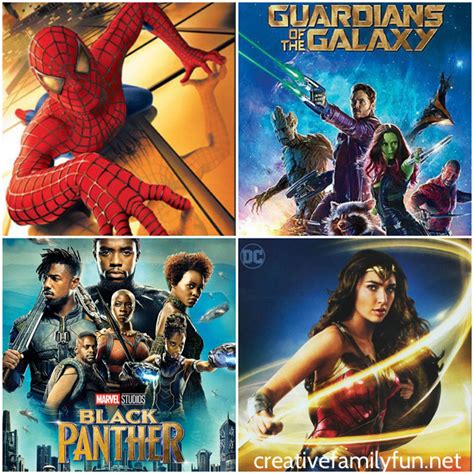 Top 10 Superhero Movies for Families - Creative Family Fun