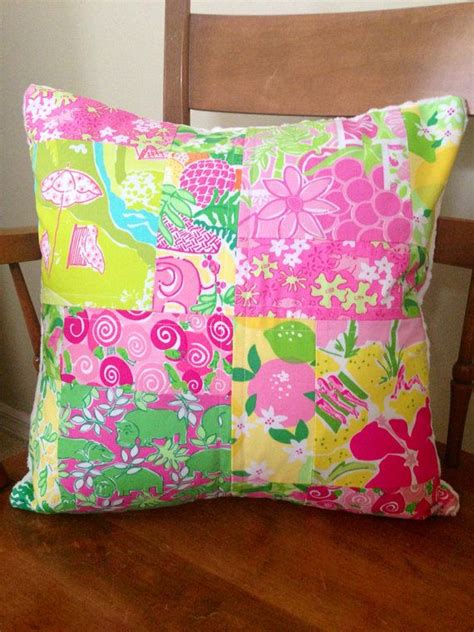 Lilly Pulitzer PillowPatchwork PillowFlowersPinkLime | Etsy | Lilly pulitzer pillows, Patchwork ...