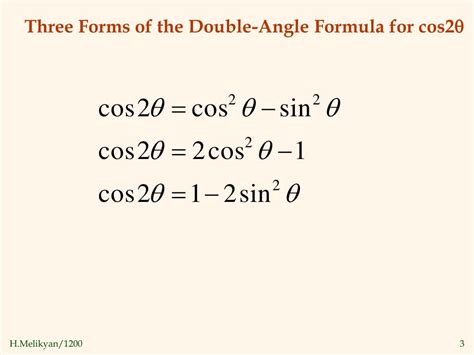 PPT - Double-Angle and Half-Angle Formulas PowerPoint Presentation, free download - ID:5656230