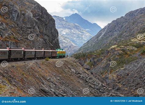 Historic White Pass Train of the Gold Rush in Skagway Alaska Editorial Stock Image - Image of ...