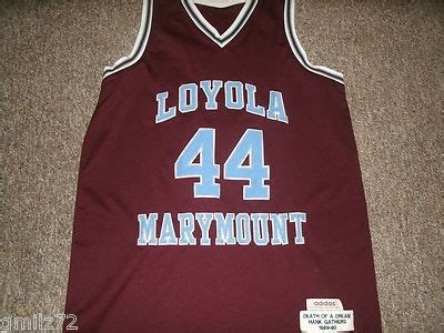 Loyola Marymount HANK GATHERS # 44 Throwback Jersey ADIDAS True School ...