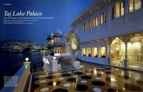 Taj Lake Palace | Architectural Digest | MARCH 2004