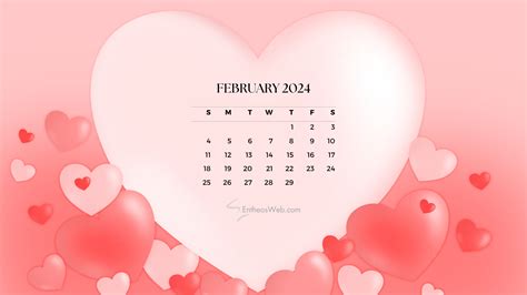 February 2024 Calendar Desktop Wallpapers | EntheosWeb