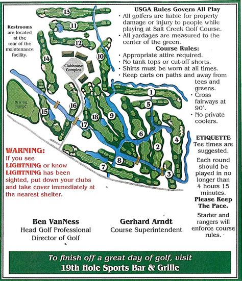 Salt Creek Golf Retreat - Golf Course Tour | Map of Our Golf Course