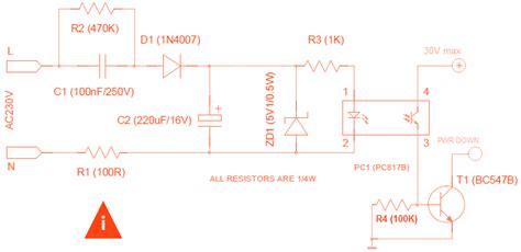 Mains Voltage Sensor Circuit