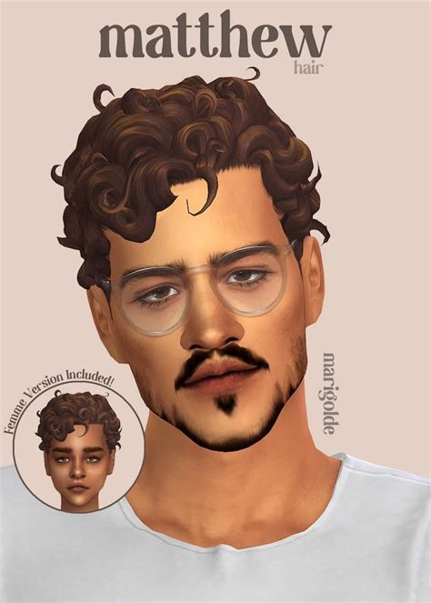 Sims 4 Curly Male Hair Conversion CC