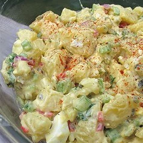 Good Old Fashion Potato Salad Recipe with russet potatoes, large eggs, celery ribs, diced ...