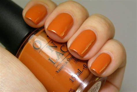 orange nail polish