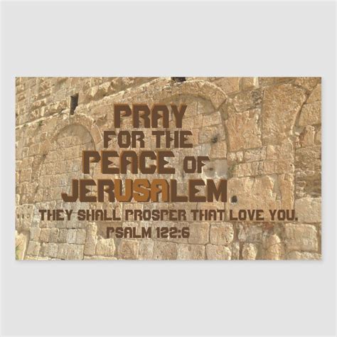 an old stone wall with the words pray for the peace of jerusalem, they ...