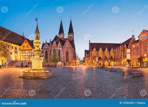 Market Square in Brunswick Braunschweig, Germany Stock Image - Image of blue, braunschweig ...