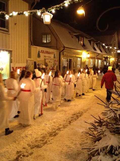 The festival of Santa Lucia in Mariefred, Sweden, celebrated before ...