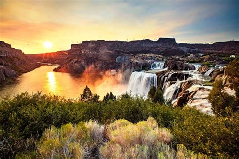 Shoshone Falls Print Shoshone Falls Sunset Photography Twin | Etsy