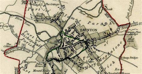 Old Taunton Map ~ mapcove