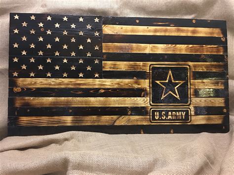 US Army Rustic Wooden Flag | Etsy in 2021 | Wooden flag, Rustic wooden american flag, American ...