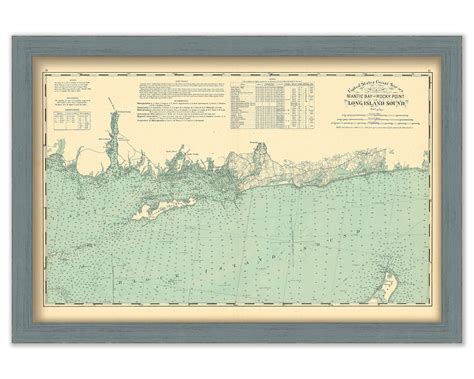 0483-Long Island Sound Nautical Chart - Southwest ledge to Niantic bay