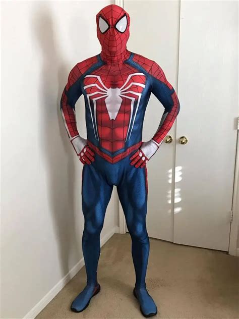 Custom Made New PS4 Insomniac Spiderman Costume Game Spiderman Spandex ...