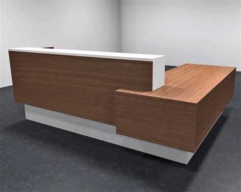 L Shape Reception Desk - Enchant Modern Reception Counter