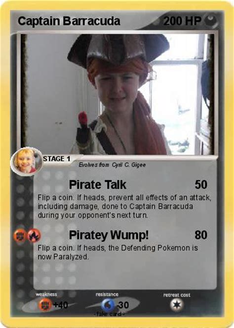 Pokémon Captain Barracuda - Pirate Talk - My Pokemon Card