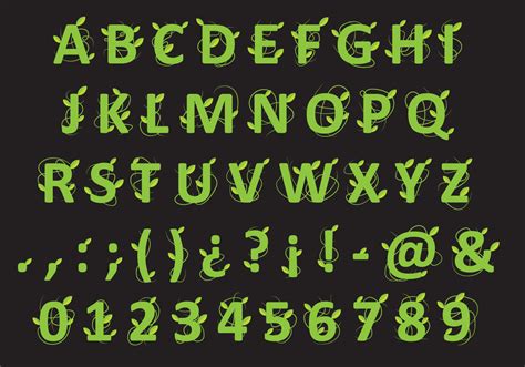 Plant Font Free Vector Art - (397 Free Downloads)