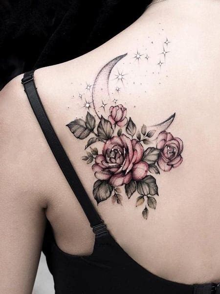 Update more than 79 flower and moon tattoo super hot - in.cdgdbentre