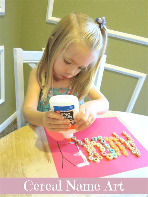 Kids crafting with cereal, froot loops and cheerios (21 ideas)