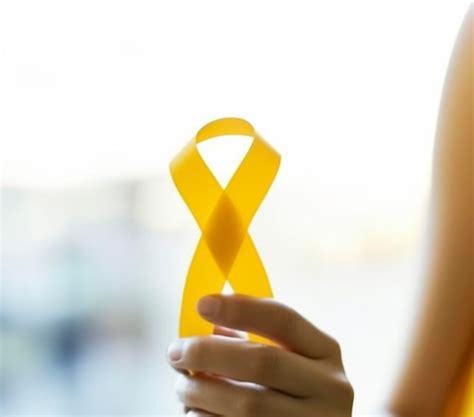 Premium AI Image | Suicide prevention yellow ribbon