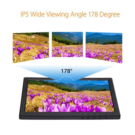 EYOYO 10.1" Touch Screen IPS Monitor 178 Degree Support VGA USB HDMI for CCTV