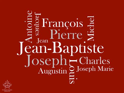 Top 12 Boys' Names in New France — The French-Canadian Genealogist