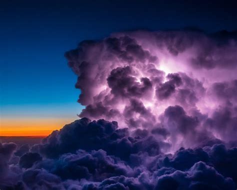 Thunderstorm and Lightning Cloud Photograph Lightning Photo - Etsy