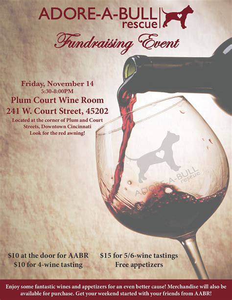 Wine Tasting Happy Hour Fundraiser – Adore-A-Bull Rescue