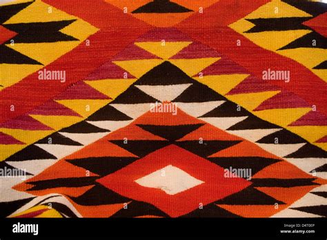 New Mexico: Native American art/blanket Stock Photo - Alamy