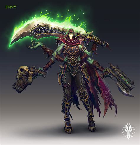 ArtStation - Darksiders 3, Daryl Mandryk | Darksiders 3, Fantasy character design, Dark fantasy art