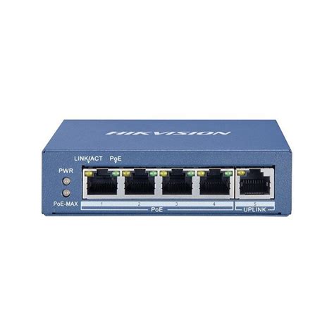 Hikvision DS-3E0505P-E/M 4 Port Gigabit Unmanaged POE Switch