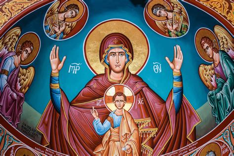 Free Images : virgin mary, queen of heaven, iconography, religion, orthodox, christianity, god ...