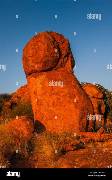 Devils Marbles Conservation Reserve at sunset Stock Photo - Alamy