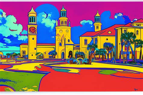 St Augustine Florida by Peter Max · Creative Fabrica