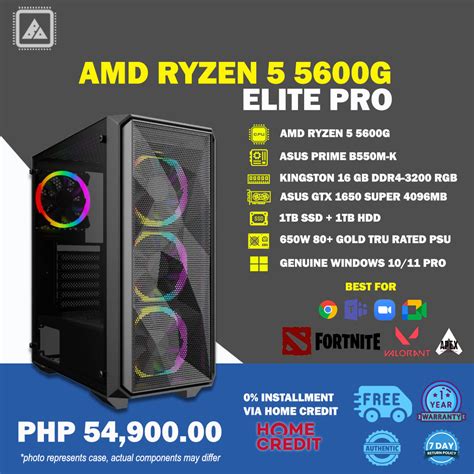 ELITE PRO: AMD RYZEN 5 5600G PACKAGE – BlueArm Computer Store