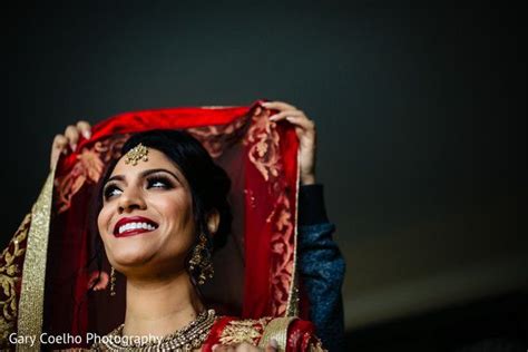 Lovely bride getting her Ghoonghat on. | Bride, Lovely, Royal wedding