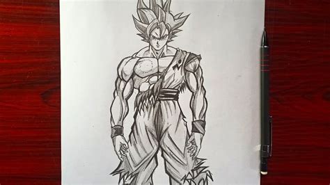 How to Draw Goku ultra instinct [full body] easy step by step Drawing ...