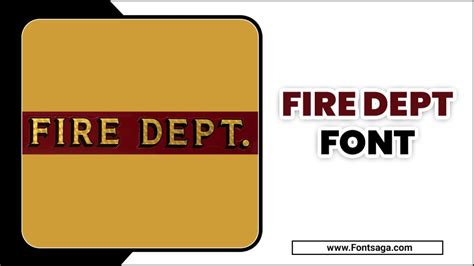 Fire Dept Font - Flaming Typography