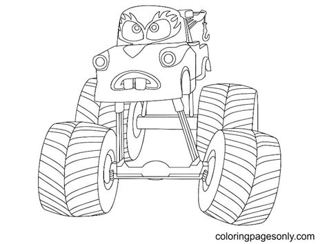 Hot Wheels Monster Truck Coloring Pages - Free Printable Coloring Pages